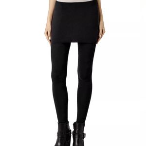 ALLSAINTS EUC Raffi Leggings With Overskirt